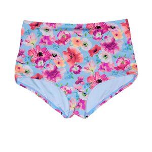 PICK FOR $20 VICTORIA'S SECRET Boyshort Bikini Bottom Blue Floral Women's XS